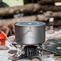 iBasingo Titán Kemping Edénykészlet - 3 db Fedeles Fazék (1,3L, 1,95L, 2,9L) Túrázóknak 9