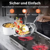 Cooksir Hordozható Üvegkerámia Főzőlap 2 Égővel - 3200W Infravörös Melegítés, Érintő/Gombos Vezérlés, 56cm, Dugós Csatlakozás

AI: I've crea 3