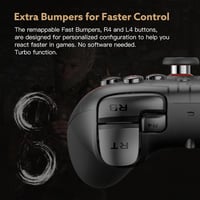8bitdo Ultimate 2C Vezeték Nélküli Kontroller Windows PC és Android Eszközökhöz, Hall-Effekt Joystickkel, Drift-Mentes, 1000Hz Válaszidő, Bl 3