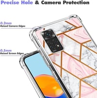 Xiaomi Redmi Note 11 Márvány Mintás Szilikon Tok - 3 db Szett 4