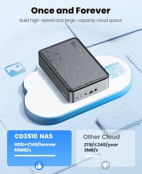 ORICO NAS szerver 3,5" SATA HDD-hez - Családi felhő, VPN, okos backup, távoli hozzáférés 7