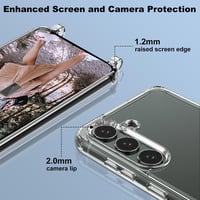 Ciciber Átlátszó Telefontok Samsung Galaxy A55 5G Készülékhez - Nyakba Akasztható Pánttal és Képernyővédővel, Tartós Védőtok Nyakpánttal 6