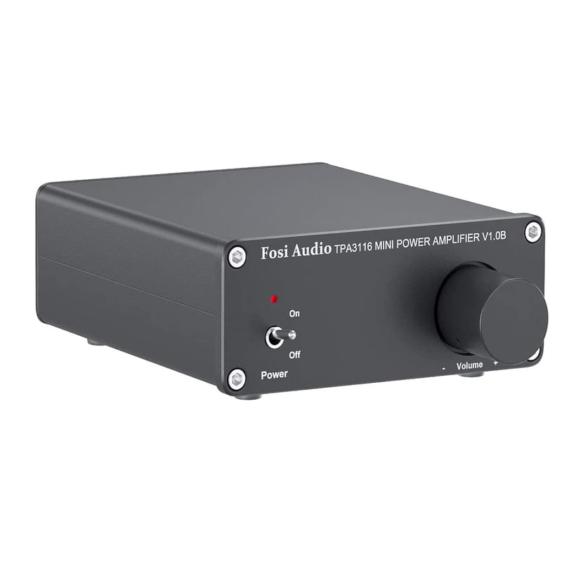 Fosi Audio V1.0B 50W x 2 Mini HiFi sztereó erősítő, TPA3116 chip, 19V tápegységgel