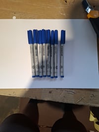 Fixka STAEDTLER Lumocolor 311, stierateľná, modrá, hrot S 0,4 mm, 8 ks (čiastočná súprava z pôvodného balenia) 4
