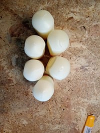 Bolsius glatka cilindrična svijeća, boja slonovače, 15 cm, 6 komada, prirodni biljni vosak — udubljene svijeće (stanje: vidi 2. sliku) 3