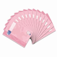 Caiet Oxford Touch A4, liniatură 27 (cu linii), pastel coral, set 14 bucăți (set parțial) 1