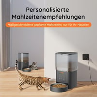 WOPET 4L WiFi Automata Macska Etető - Applikációs Vezérlés, Lassú Etetés, Hangfelvétel, Napi 1-10 Étkezés Macskáknak és Kutyáknak 4