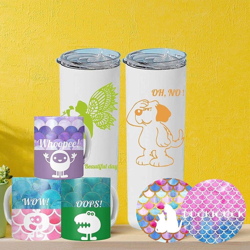 Sellő Mintás Infúziós Transzfer Tintás Lap Csomag, 12 darabos