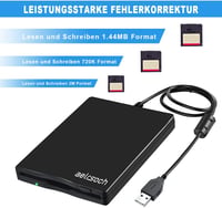 USB-s külső floppy meghajtó 3,5" 1,44 MB Windows kompatibilis 5
