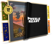 Hordozható Puzzle Tároló Asztal 1000/1500 Darabos Kirakókhoz - 4 Fiókos, Szőnyeggel 1