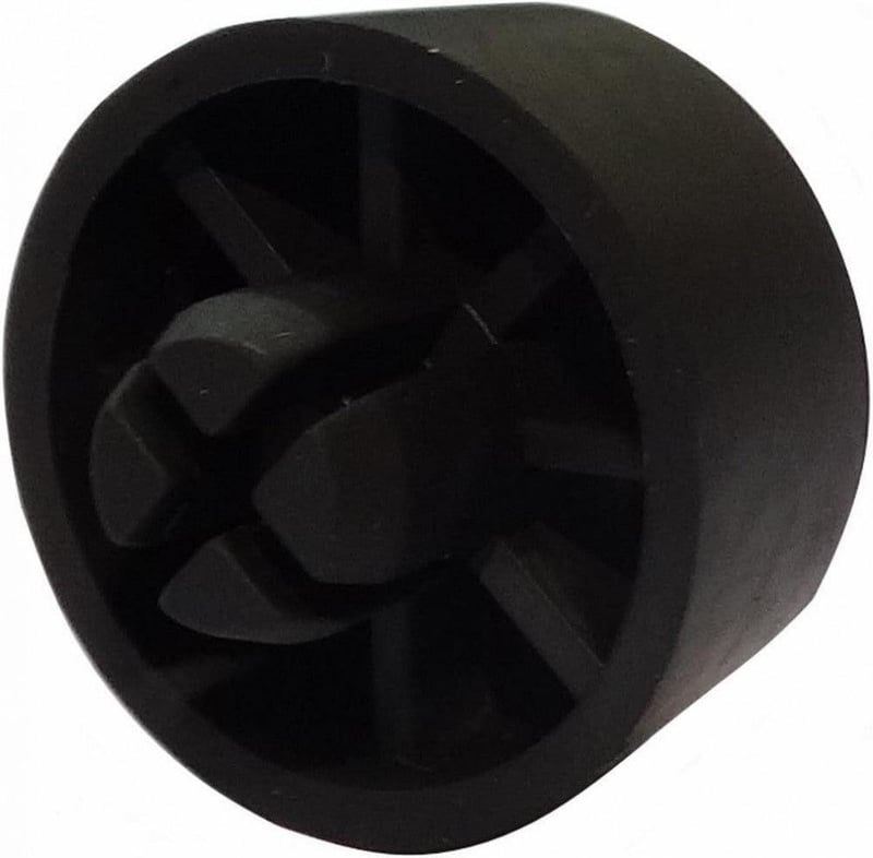Aerzetix 4db Fekete Kerek Bútorláb 10mm - Újracsomagolt