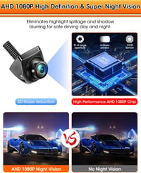 AHD 1080P 360°-os tolatókamera, széles látószögű éjjellátó autóhoz 4
