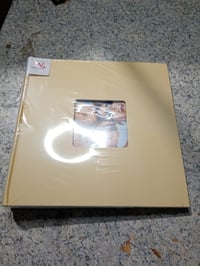 walther design Fun FA-208-H fotóalbum krémszínű 30x30 cm cover-kivágással – — szakadt alsó hátsó sarok (állapot: lásd a 2. képet) 4