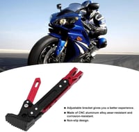 Piros állítható alumínium oldaltámasz motorkerékpárokhoz - B0503 modell 3