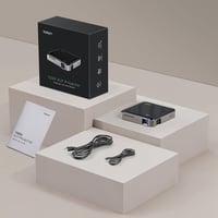 YOTON Y200 Hordozható DLP Mini Projektor Beépített Akkumulátorral, 1080P Full HD Támogatás, Porálló Vetítő Kültéri/Otthoni Mozihoz, Laptop é 8