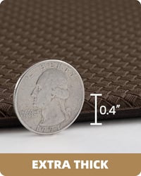 COLOR&GEOMETRY Csúszásmentes Konyhai Futószőnyeg - Vízálló, Olajálló PVC Konyhai Szőnyeg Gumi Hátlappal, Barna Szőnyeg Konyhába, Étkezőbe, F 6