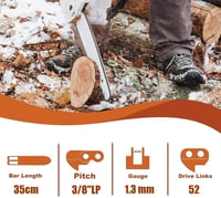 Einhell, Oregon kompatibilis fűrészlánc szett, 35cm, 3db, alacsony visszarúgású 2