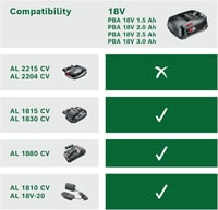 Bosch 18V-os akkumulátor és töltő szett 2.5Ah - POWER FOR ALL rendszer 3
