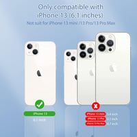 iPhone 13 Kék-Zöld Bőrhatású Mágneses Pénztárcatokja Kártyatartóval 2