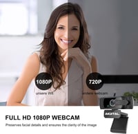 Széles látószögű Full HD webkamera mikrofonnal és takaróval, állvánnyal - PC, laptop 2
