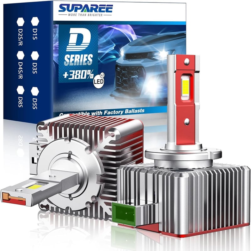 SUPAREE D3S LED fényszóró izzó, 6000K fehér, 35W, Canbus, 2db
