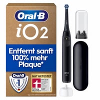 Oral-B iO Series 2 električna četkica za zube, crna, s putnom kutijom i punjačem - nepotpun set (nedostaje ružičasta četkica i 2 zamjenske glave), rabljeno — set od 1 kom. 2