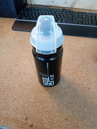 Elite Jet Plus kerékpáros kulacs 550 ml fekete szürke logóval BPA-mentes lebomló ultrakönnyű — kipróbált (állapot: lásd a 2. képet) 2