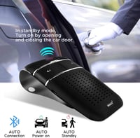 SOAIY S32 Bluetooth 5.0 Autós Kihangosító Napellenzőre, Automatikus Ki/Be 5