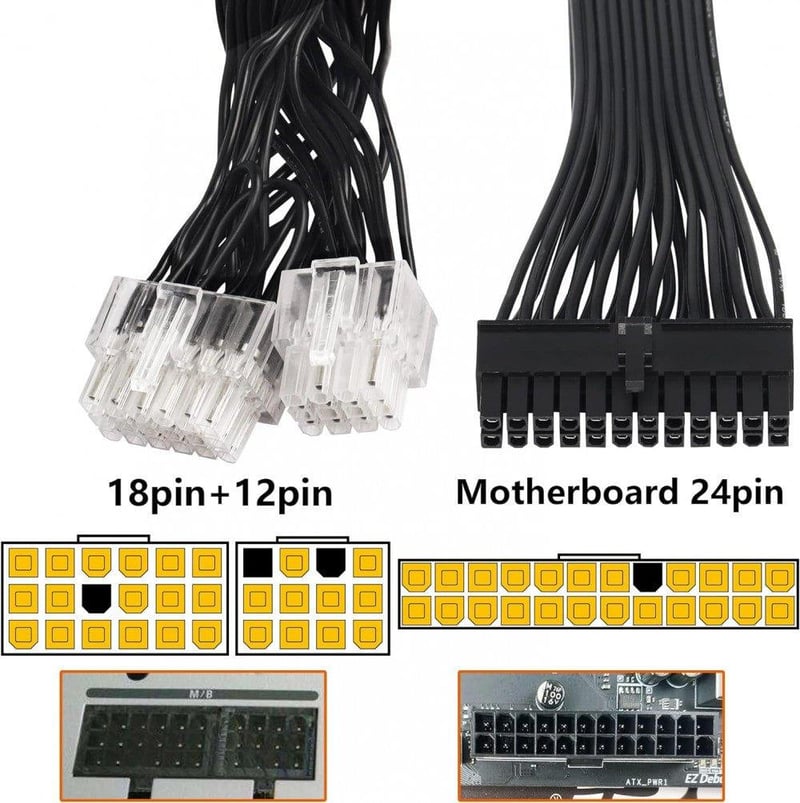 Super Flower Leadex G kompatibilis 24 tűs ATX tápegység kábel