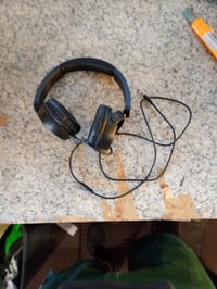 Music Sound Over Ear Basic vezetékes fejhallgató fekete, összecsukható fejpánt, 1,2 m kábel — használt (állapot: lásd a 2. képet) 2