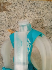 Cressi Java teljes arcot fedő snorkeling maszk S/M méret átlátszó/akvámarinkék — vízköves, kissé koszos (állapot: lásd a 2. képet) 5