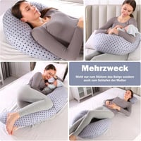 Chilling Home XXL 2 az 1-ben kék terhességi és szoptatós párna, levehető huzattal 4