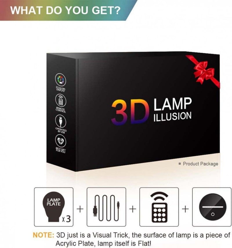 Anime 3D LED Éjjeli Lámpa Fiúknak - 3 Minta, 16 Szín, Kodetops