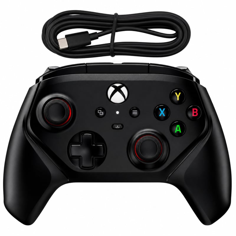 HyperX Clutch Gladiate Xbox vezetékes USB-C kontroller fekete — hibás, részben működik: P3 gomb nem működik (állapot: lásd a 2. képet)