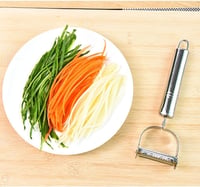 Ultra Éles Rozsdamentes Acél Julienne és Zöldség Hámozó Szeletelő - Saláta és Zöldségtészta Készítő Konyhai Eszköz, Mosogatógépben Mosható 8