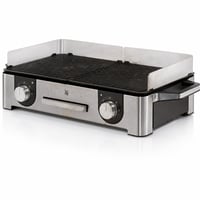 Elektrický stolový gril WMF Lono Master 50x28 cm, 2400 W, 2 samostatne regulovateľné grilovacie plochy, s veternou clonou, odkvapkávacou miskou na tuk, nerezový 1