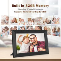 WONNIE Digitális WiFi Képkeret 10.1" HD IPS Érintőképernyővel - 32GB Memória, Frameo App, Fotó és Videó Megosztás, Automatikus Elforgatás 5