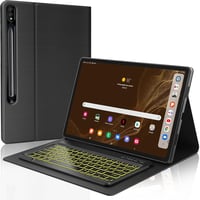 FOGARI Háttérvilágítású Bluetooth Billentyűzet Samsung Galaxy Tab S8 Ultra 14.6" Tablethez - Fekete AZERTY Kiosztás, Automatikus Alvó Funkci 1