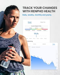 RENPHO Napelemes Bluetooth Okos Testzsírmérleg, 180 kg-ig, Applikációval 8