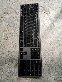 Tastatură Bluetooth din aluminiu OMOTON, wireless, compatibilă cu Mac, ergonomică — tastă Tab lipsă (stare: vezi a 2-a imagine) 2