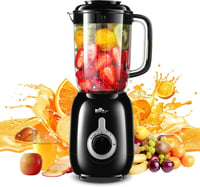 Bear 500W Professzionális Turmixgép 1,2L Kehellyel - Jégzúzás, Smoothie Készítés, Öntisztító 1
