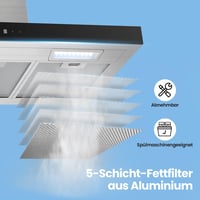 COMFEE' 90cm-es A+++ Energiaosztályú Páraelszívó, 650m³/h Teljesítmény, Gesztus Vezérléssel 6