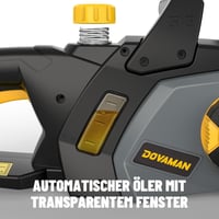 DOVAMAN 2400W elektromos láncfűrész, 40cm Oregon lánccal, automata feszítővel 6
