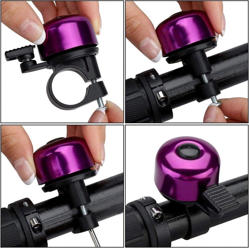 Lila JFmall Bicikli Csengő - 22mm, S méret, Újracsomagolt