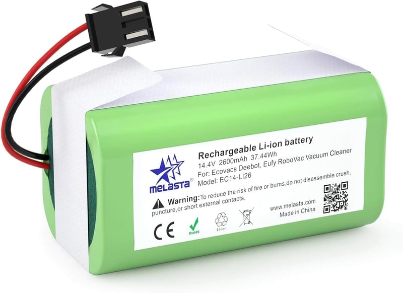 MELASTA 2600mAh Akkumulátor Ecovacs Deebot N79 N79S Tesvor X500 Eufy RoboVac 11 11S 30C 15C 35C Robotporszívó Csere Akku 14.4V
