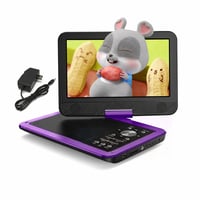 YOTON 12,5-inčni prijenosni DVD player s 10,5-inčnim rotirajućim LCD zaslonom — bez auto punjača i RCA kabela (stanje: vidi 2. sliku) 1