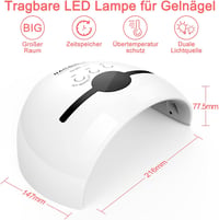 NAILGIRLS 48W UV LED Körömszárító Lámpa - Hordozható, LCD Kijelzős, 3 Időzítővel 6