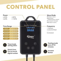 hygger Mini Akvárium Hullámkeltő Szivattyú, 6000 L/H, LED Szabályzóval, DC Mágneses Keringető, Édesvízi és Tengeri Akváriumokhoz, 18-110L Mé 2