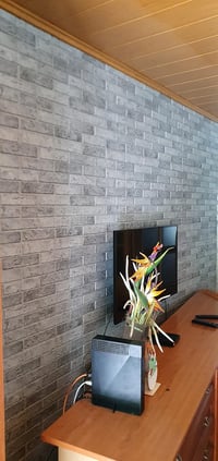 Grace Baltic 3D Fali Panel - 4,8 m², 10 db, Szürke Tégla Mintázat, 1 mm Vastag PVC, Beltéri Faldekoráció, Vékony és Rugalmas 8
