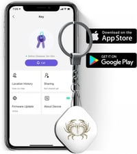 Nutale Bluetooth Kulcskereső Rák Csillagjeggyel - Kulcsok, Háziállatok Követésére 3